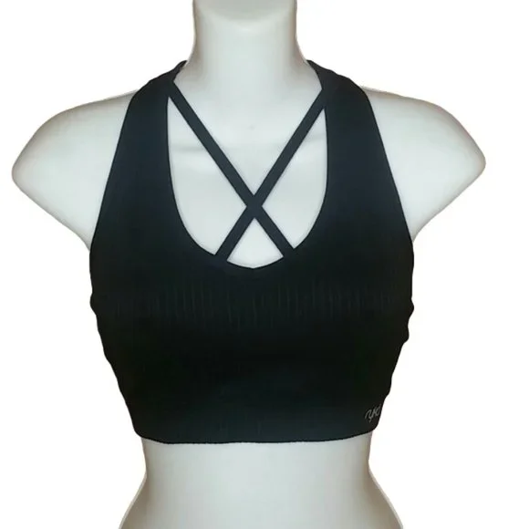 Ryka Intimates Sleepwear Ryka Black Strappy Sports Bra Size